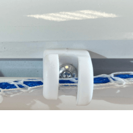 Lot de 40 crochets blanc pour but ref.064066 et 064067