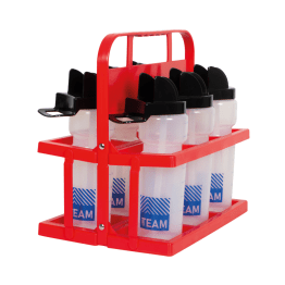 Porte-bouteilles PVC petit modèle + 6 bouteilles HYG 800ml PRESTOGLAS